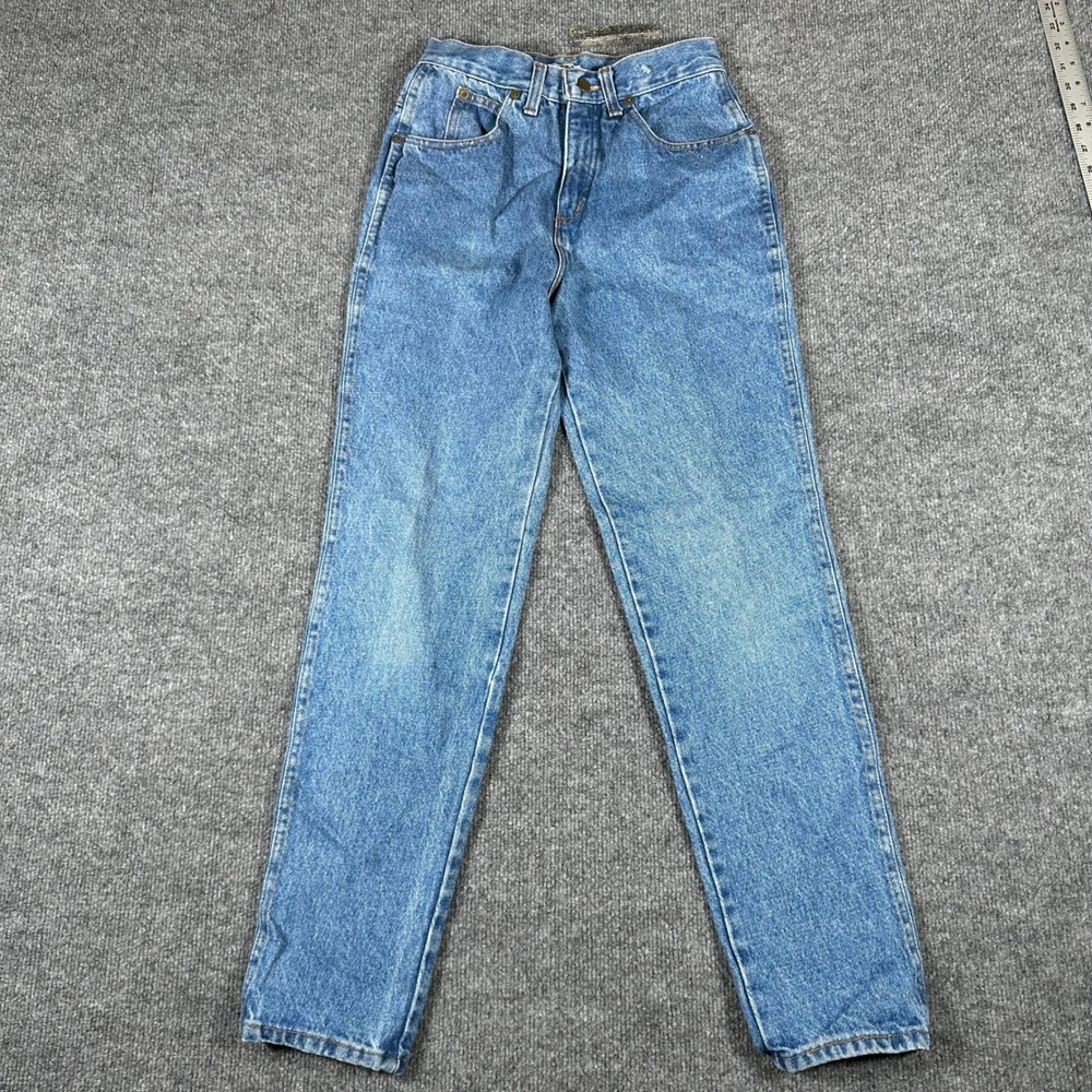 Essential Jeans Jeans Womens Size 5 Blue High Waisted Straight Leg Made in USA